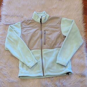 Columbia womens light teal fleece zip up jacket size small‎